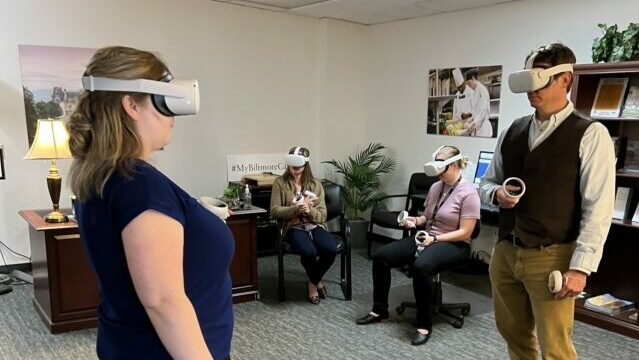 particapants in vr training