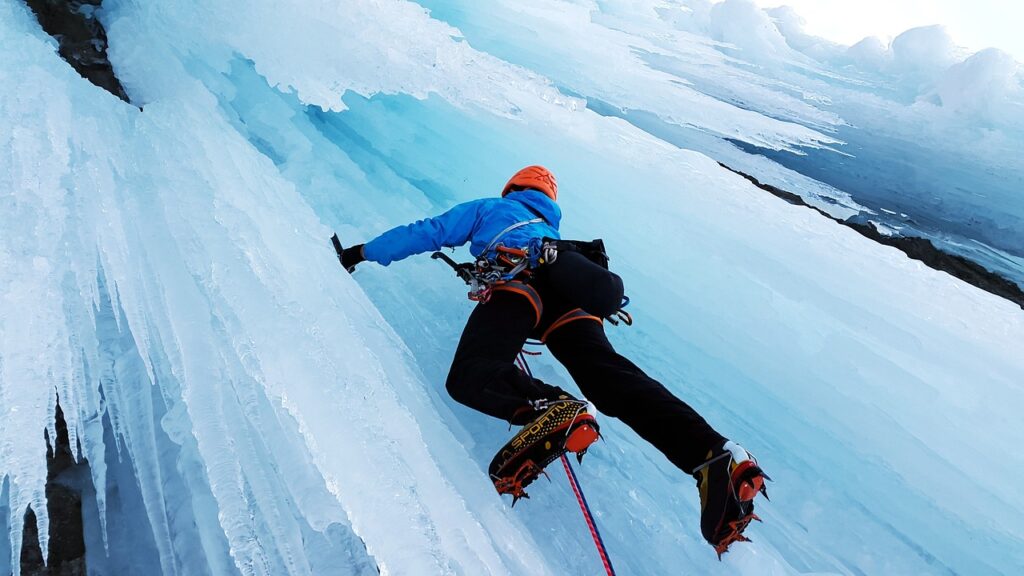 ice climbing and courageous living