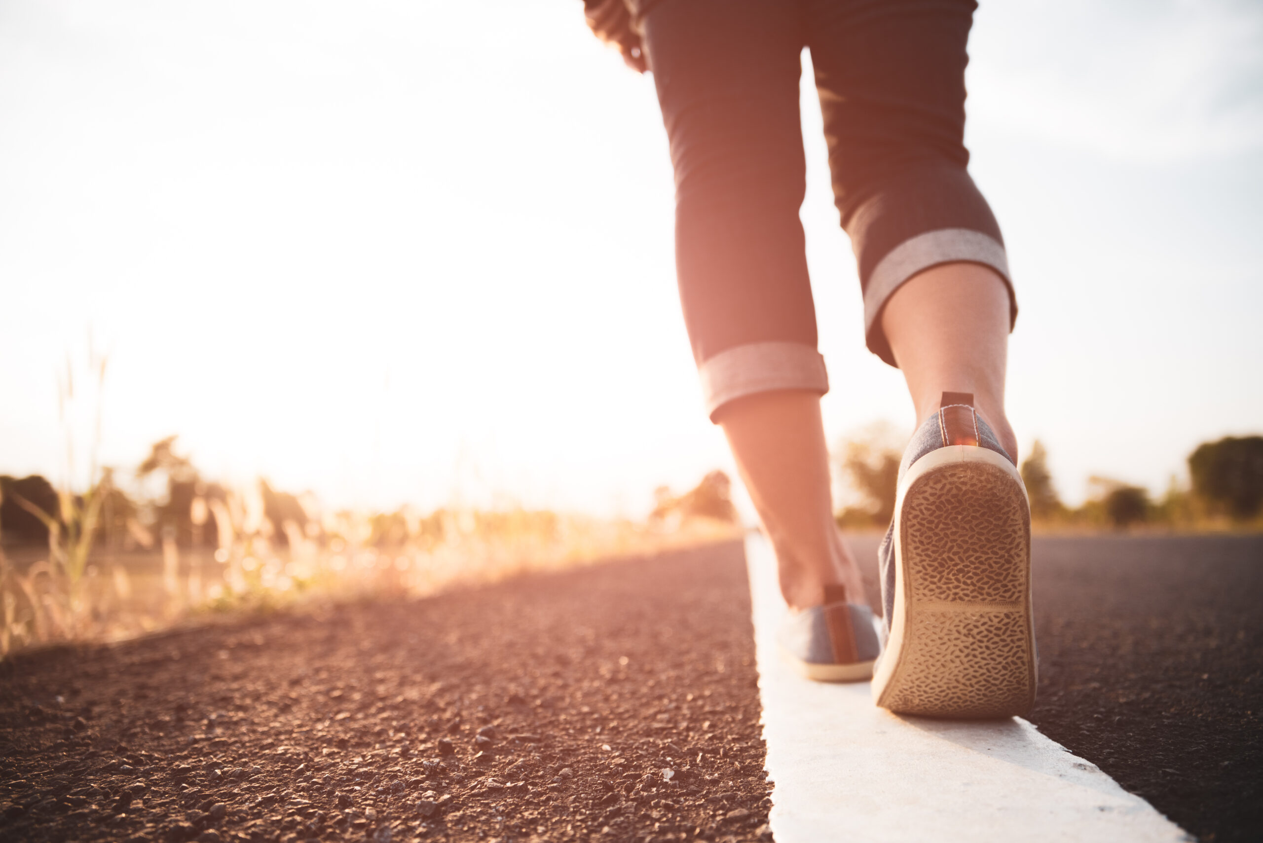 walking by yourself on a journey